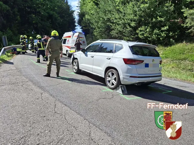 Bilder zum Unfall. | Foto: Freiwillige Feuerwehr Ferndorf