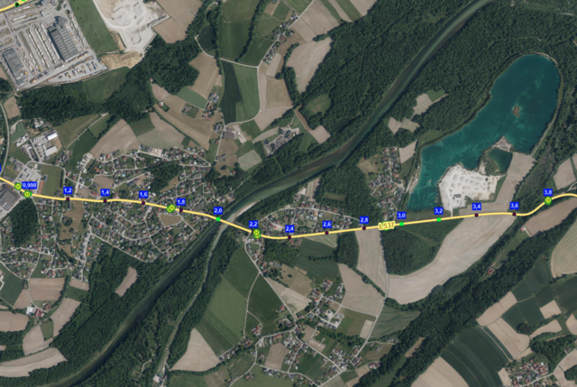 Totalsperre auf der Sattledter Straße wischen Fisc