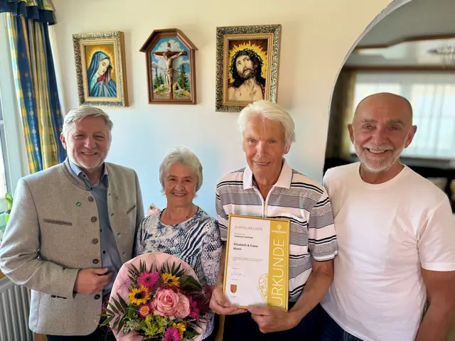 Goldene Hochzeit von Elisabeth und Franz Mann