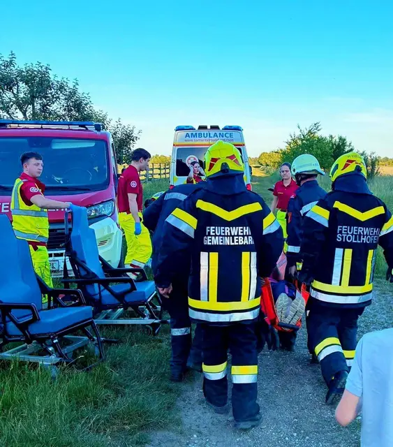 Übung Patientenübergabe | Foto: Samariterbund Traismauer