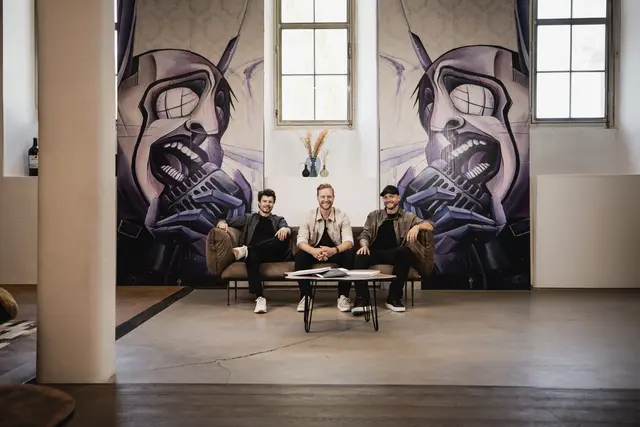 Stefan Rehrl, Siller, Matthias Lienbacher und von "Dreikant". | Foto: Franz Neumayr
