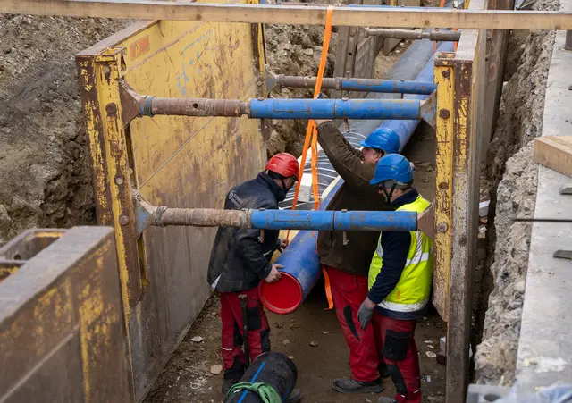 Arbeiten am Leitungsnetz der Stadtwerke Kapfenberg GmbH