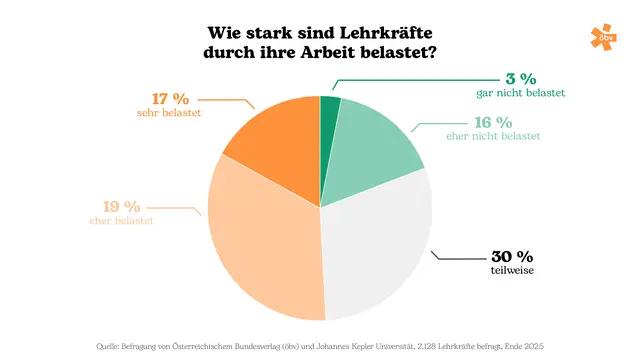 Viele der befragten Lehrkräfte fühlen sich durch ihre Arbeit belastet. | Foto: öbv