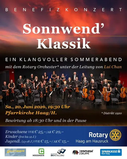 Rotary Club Haag engagiert sich mit Benefizkonzert für Kinde