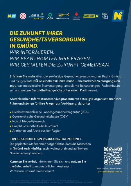 Informationsveranstaltung zur Gesundheitsversorgung in Gmünd