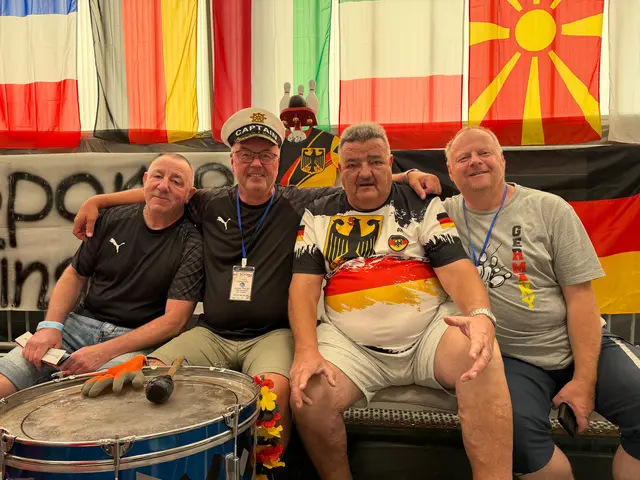 Massive Anfeuerung der deutschen Mannschaft
