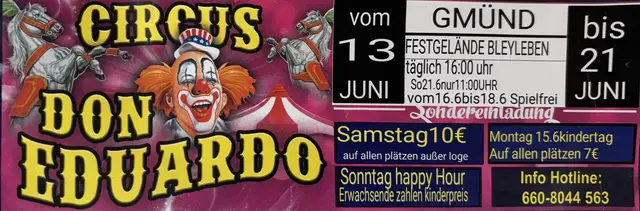 [Anzeige] Circus Don Eduardo gastiert von 13. bis 