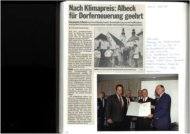 Großer Tag für die Gemeinde – zwei Auszeichnungen. | Foto: Gemeinde Albeck