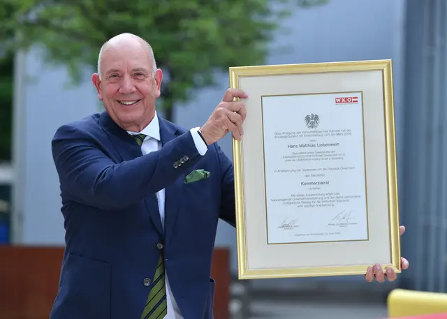 Ein strahlender Hans Matthias Liebenwein | Foto: WKK/Studiohorst