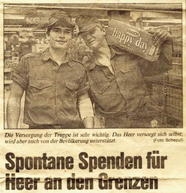 Im Einsatzraum übernahm Gerhard Arzt Transport- und Versorgungsaufgaben und war Teil jener Kräfte, die im Grenzgebiet in engem Rhythmus eingesetzt wurden. (zVg. Archiv/ÖBH)  | Foto: Schepul/ zVg. ÖBH 