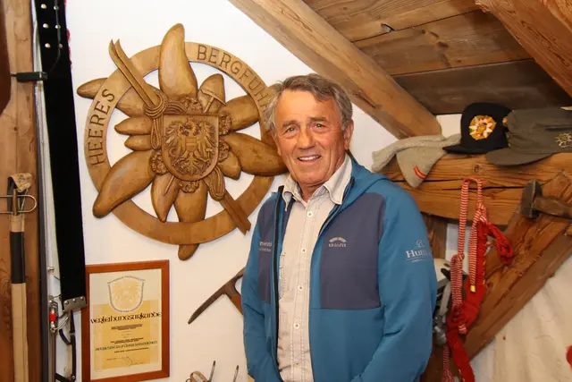 Bergführer Sepp Stampfl ist auch Ehrenmitglied des Alpenvereins Straßwalchen.