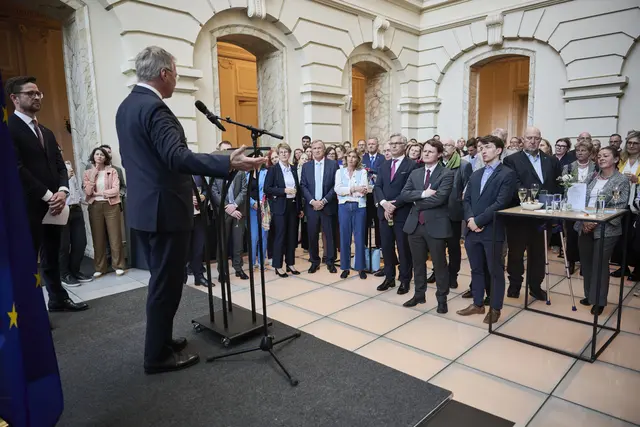 Am Abend des 9. Juni lud der Landeshauptmann zum traditionellen OÖ-Empfang in Brüssel. | Foto: Land OÖ/Mayr