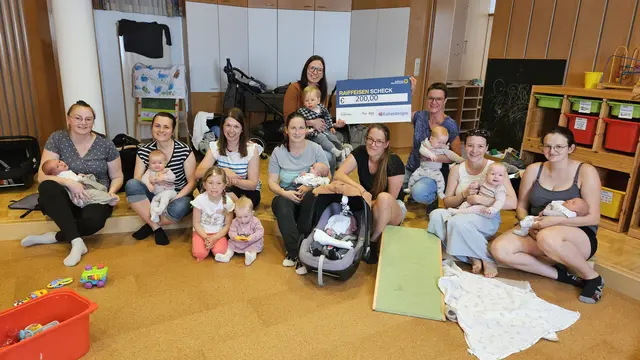 Firma Kaltenberger unterstützt Baby- und Stilltreff