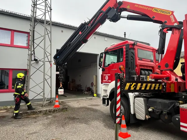 Feuerwehrübung erforderte viel Feingefühl