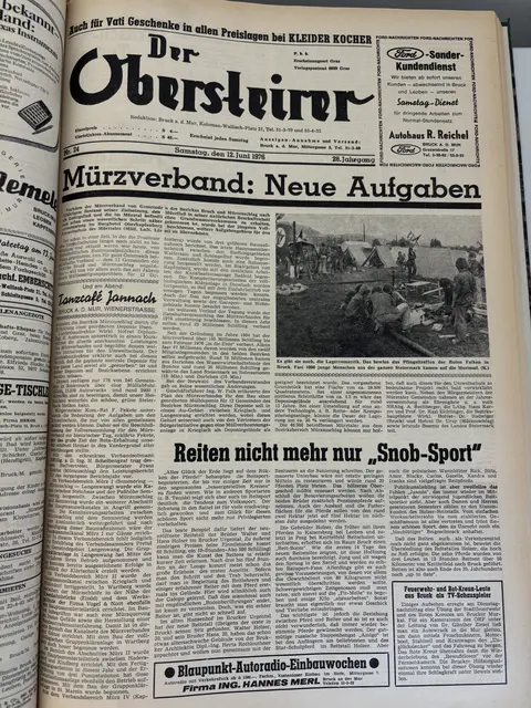 Der Obersteirer, Ausgabe vom 12. Juni 1976 | Foto: MeinBezirk