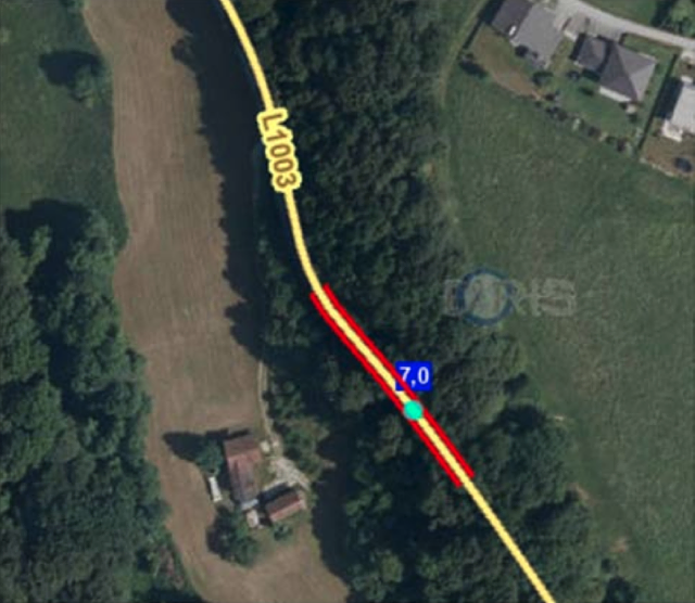 Mauersanierung Radegunder Berg – L1003 Hadermarkter Straße von KM 6,970 bis KM 7,050 | Foto:  Land OÖ