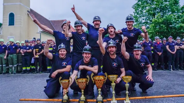 Der Tagessieg ging an die Bewerbsgruppe der FF Edelsbach. | Foto: BFVFB/Christian Karner