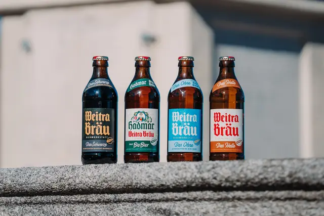 Das Quartett aus der Bierwerkstatt Weitra: "Das Schwarze", "Hadmar", "Das Ohne" und "Das Helle". | Foto: ADLER &amp; WALD für Bierwerkstatt Weitra