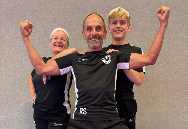 Rudolf Schwaiger mit Frau Regina und Nachwuchssportler Florian Haslinger. | Foto: Rudolf Schwaiger
