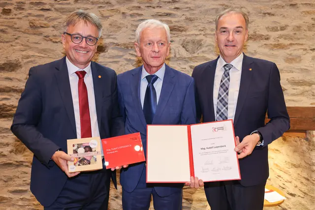Würdigungspreis für Rudolf Luipersbeck | Foto: Burgenland-Stiftung Theodor Kery