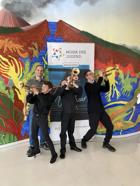 Das Trompetentrio „Crazy Trumpets“ wurde beim Bundeswettbewerb „Prima la Musica“ mit einem zweiten Preis (Silber) in der Altersgruppe I ausgezeichnet. | Foto: Musikschule Kapfenberg