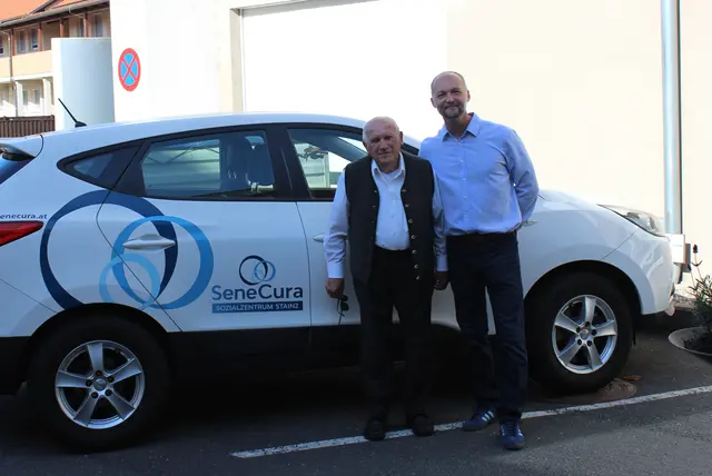 Franz Rumpf (li) und Günther Höller vor der Abreise nach Strechau | Foto: SeneCura