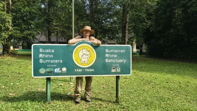 Oliver Bimber (Vorstand des Instituts für Computergrafik der JKU) entdeckte mit seiner Drohnen-Technologie ein Sumatra-Nashorn. | Foto: JKU