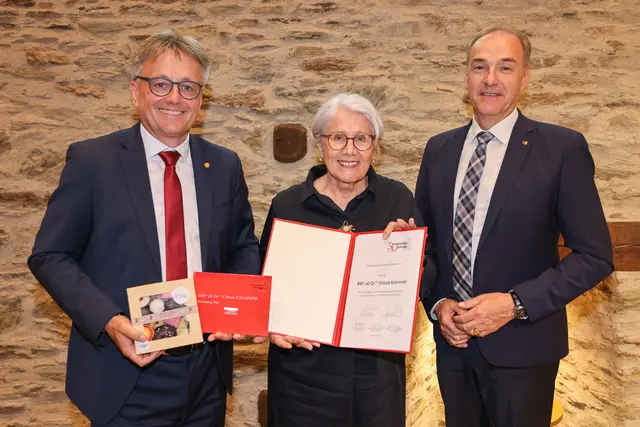 Christa Krammer erhielt einen Würdigungspreis. | Foto: Burgenland-Stiftung Theodor Kery
