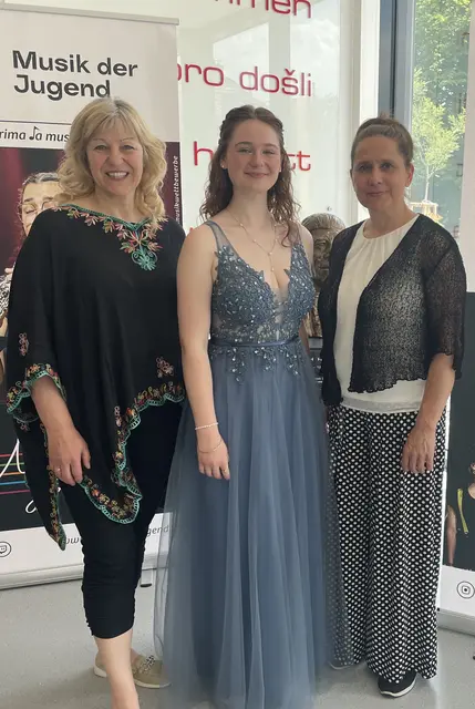 Nadine Bierbauer von der Musikschule Jennersdorf (Mitte) | Foto: Musikschule Burgenland