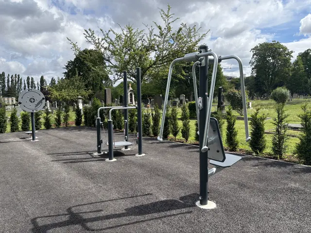 Neue Trainingsgeräte laden zu sanfter Bewegung im Freien ein. | Foto: Marlene Graupner/MeinBezirk
