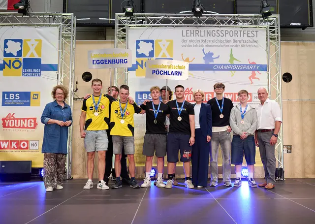 Die Landesberufsschulen Geras und Eggenburg sorgten beim NÖ Lehrlingssportfest 2026 für starke sportliche Ausrufezeichen. | Foto: NLK Pfeiffer