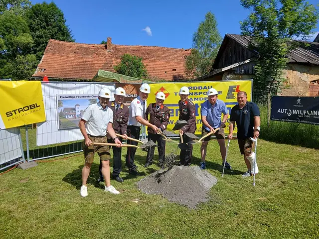 Neulich erfolgte der Spatenstich für den Um- und Zubau des neuen Rüsthauses der FF Obergroßau. | Foto: FF Obergroßau