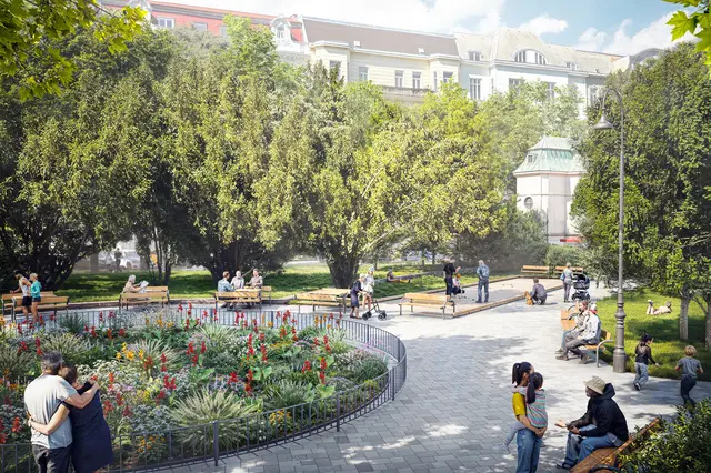 So soll sich der Eingang zum Arenbergpark ab Herbst 2027 präsentieren. (Visualisierung) | Foto: Büro Marlies Rief