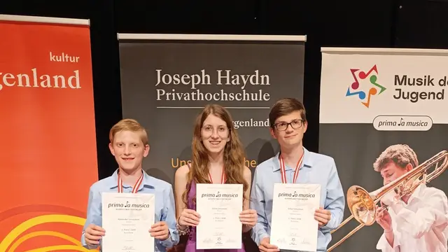 Das Trio Alseto wurde mit Gold ausgezeichnet.