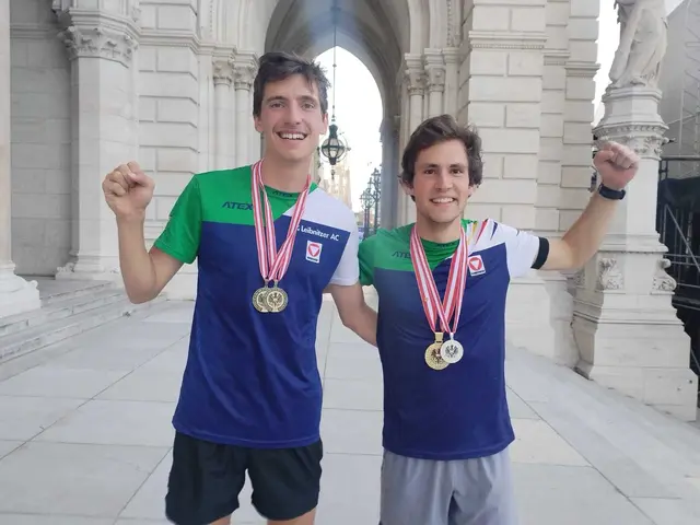 Gold und Bronze bei der Staatsmeisterschaft im KO Sprint – bei den Austria Finals in Wien für Lukas Novak und Moritz Czech.  | Foto: AC LEibnitz
