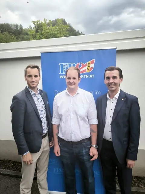 Michael Reiner, Patrick Kogler, Josef Ofner | Foto: FPÖ Kärten