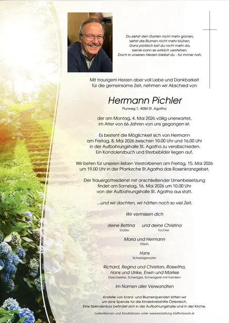 Hermann Pichler verstarb im 67. Lebensjahr | Foto: Privat