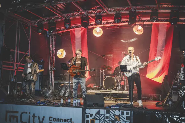 Musiker auf der Bühne