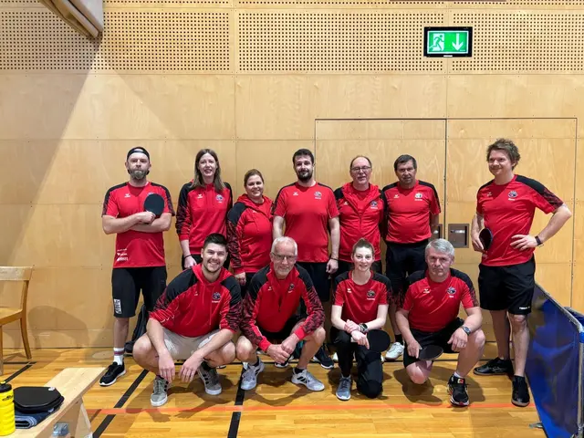 Starke Mannschaft des TTV Raiba Neustift: 7 Herren und 2 Damen kämpften beim Turnier, 2 Coaches sind eigens mitgereist