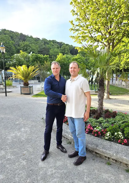 ÖAAB Alexander Blümel und Miladin Ilic. | Foto: privat