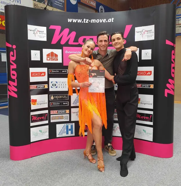 Dominik Lauda und Lea Sammer - dem Tanzsportklub Aktiv in Floridsdorf nach wie vor treu.