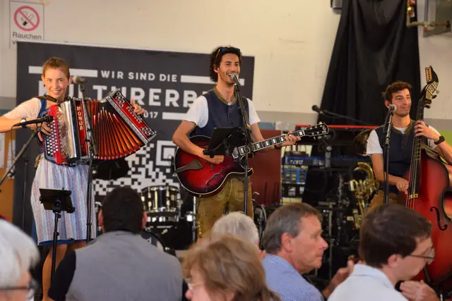 Musiker auf der Bühne