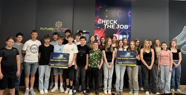 Schülerinnen und Schüler der 4a- und 4b-Klasse der MS Andau | Foto: WKB