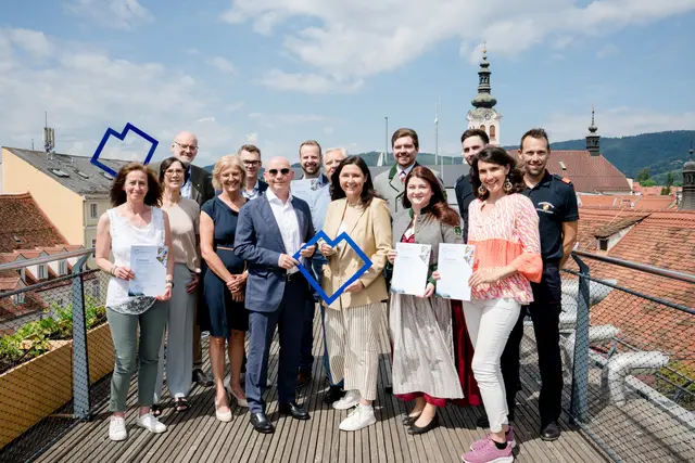 Siegerfoto der Förderwerberinnen und -werber der Region für den Bezirk Weiz. | Foto: Conny Leitgeb Photograph