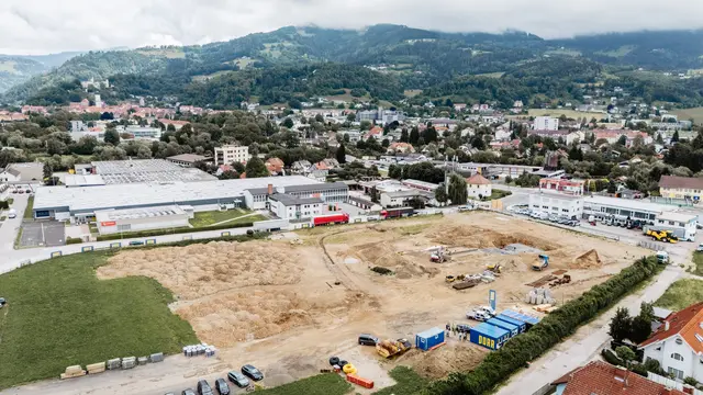 Am Montag den 15. Juni dieses Jahres erfolgte der Spatenstich für das Millionenprojekt "H3" am ehemaligen Lebek-Gelände in Wolfsberg. | Foto: René Knabl