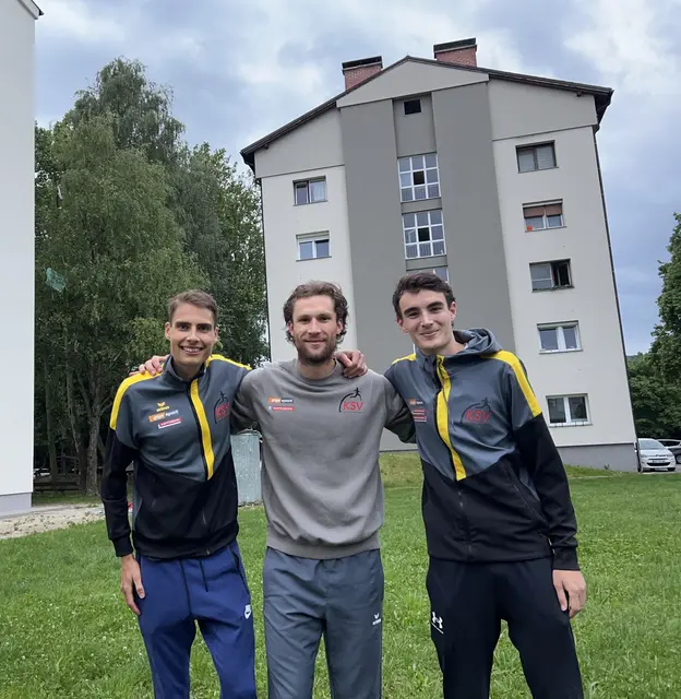 Daniel Karner, Sebastian Gaugl und Elias Pölzl konnten beim slowenischen Top-Meeting in Celje überzeugen.  | Foto: KSV-LA