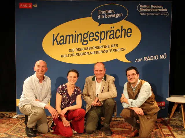 Dieter Juster, „Gästehaus am Lebensweg“, Mitzi Barelli, Schauspielerin und Wirtin, Moderator Michael Battisti, Hartmuth Rameder, Obmann der Wirtshauskultur Niederösterreich | Foto: KRN