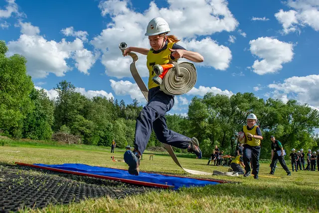 Der Feuerwehrnachwuchs zeigte sein Können. | Foto: Ing. Gerald Pfabigan