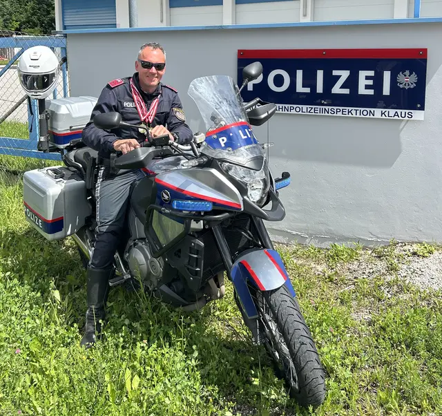 Roland Rappold von der Autobahnpolizei Klaus holte bei den Landesmeisterschaften den Sieg im Motorrad- und Kombinationsbewerb. | Foto: Roland Rappold