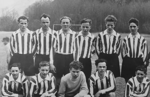 Erste Kampfmannschaft des 1954 gegründeten Sportvereins | Foto: Geschichtsverein Irschen